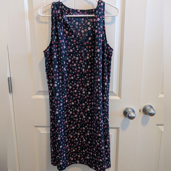 Adore Me Dresses & Skirts - 3 For $18 Navy With pink Flowers Dress